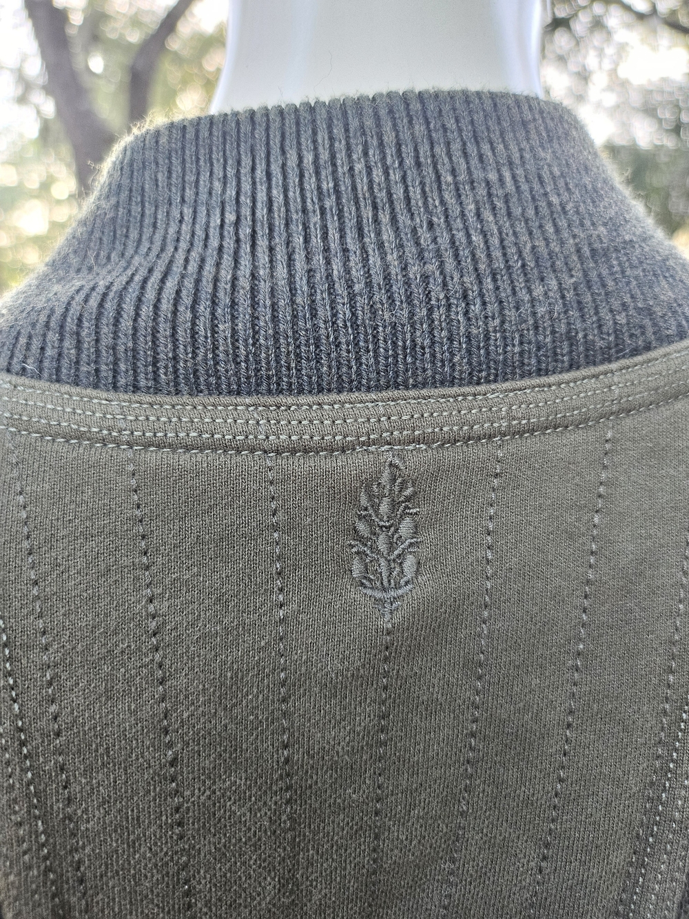 Free People FP Movement Olive Green Cotton Apex Pullover Shirt M Roomy - Picture 4 of 14